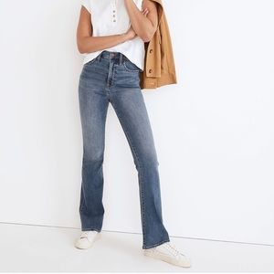 Madewell roadtripper Skinny Flare high rise Jeans in Whalen Wash